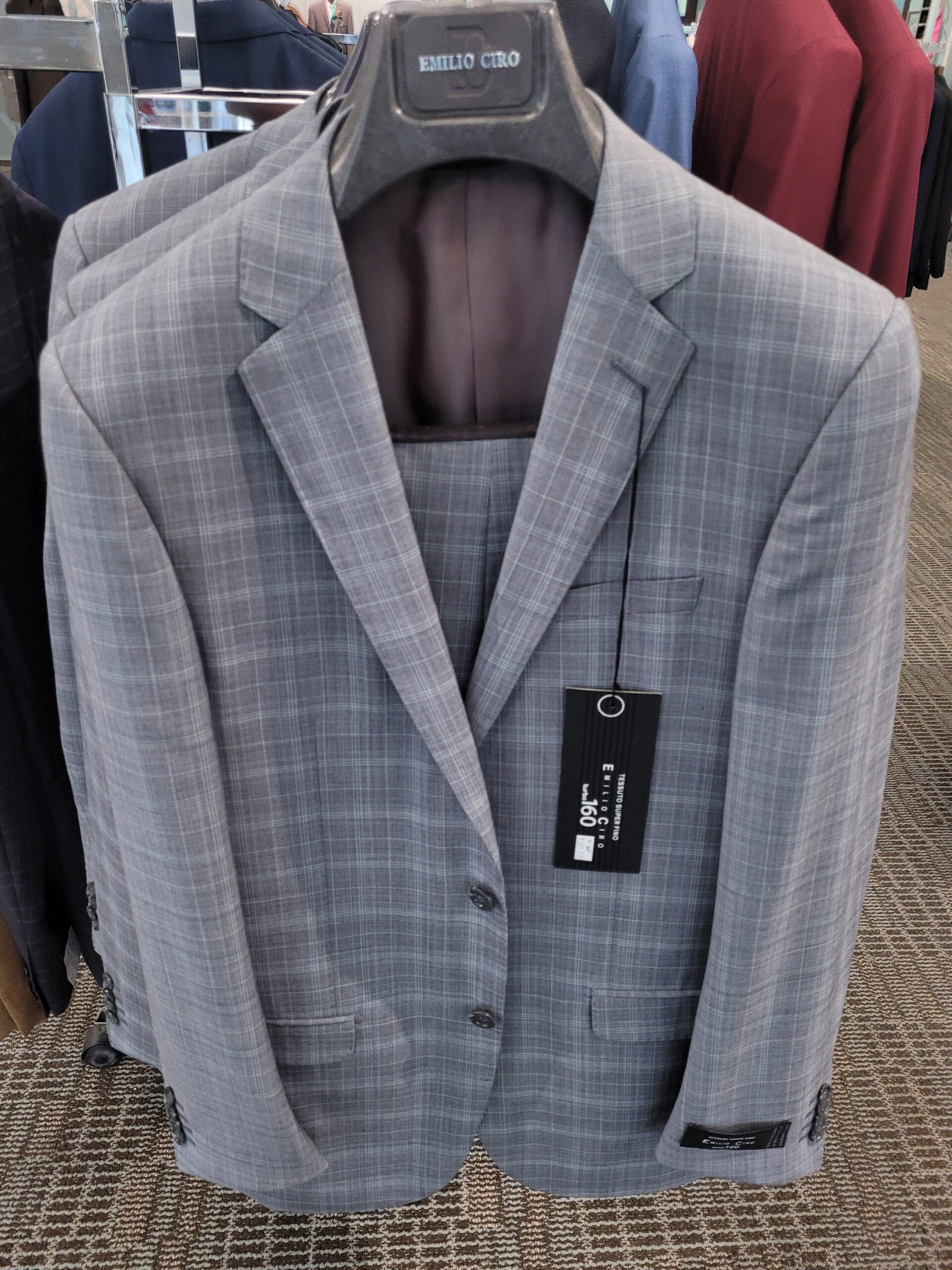 Gray Plaid Three Piece Suit – Home